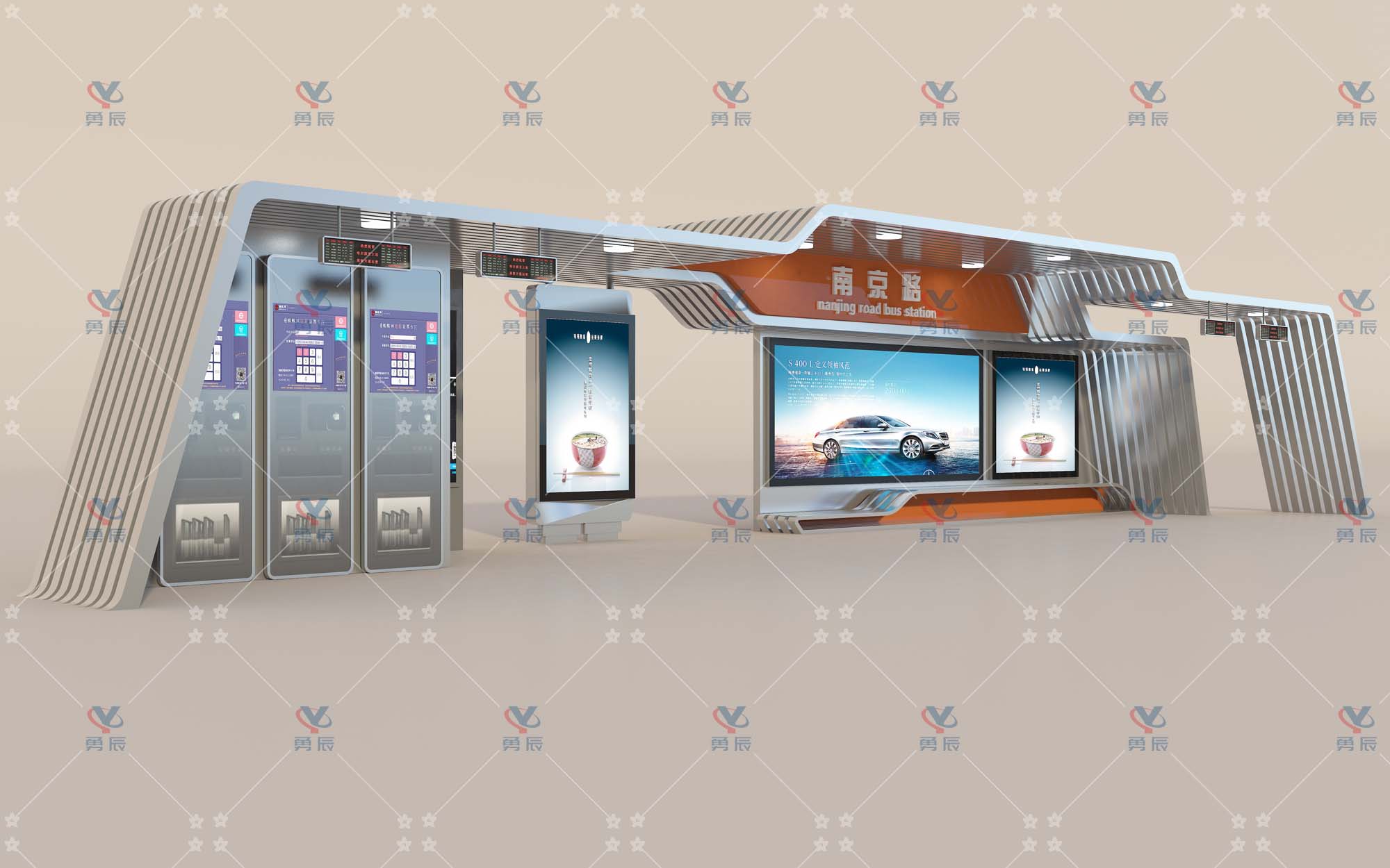 不锈钢候车亭 YCHB-005